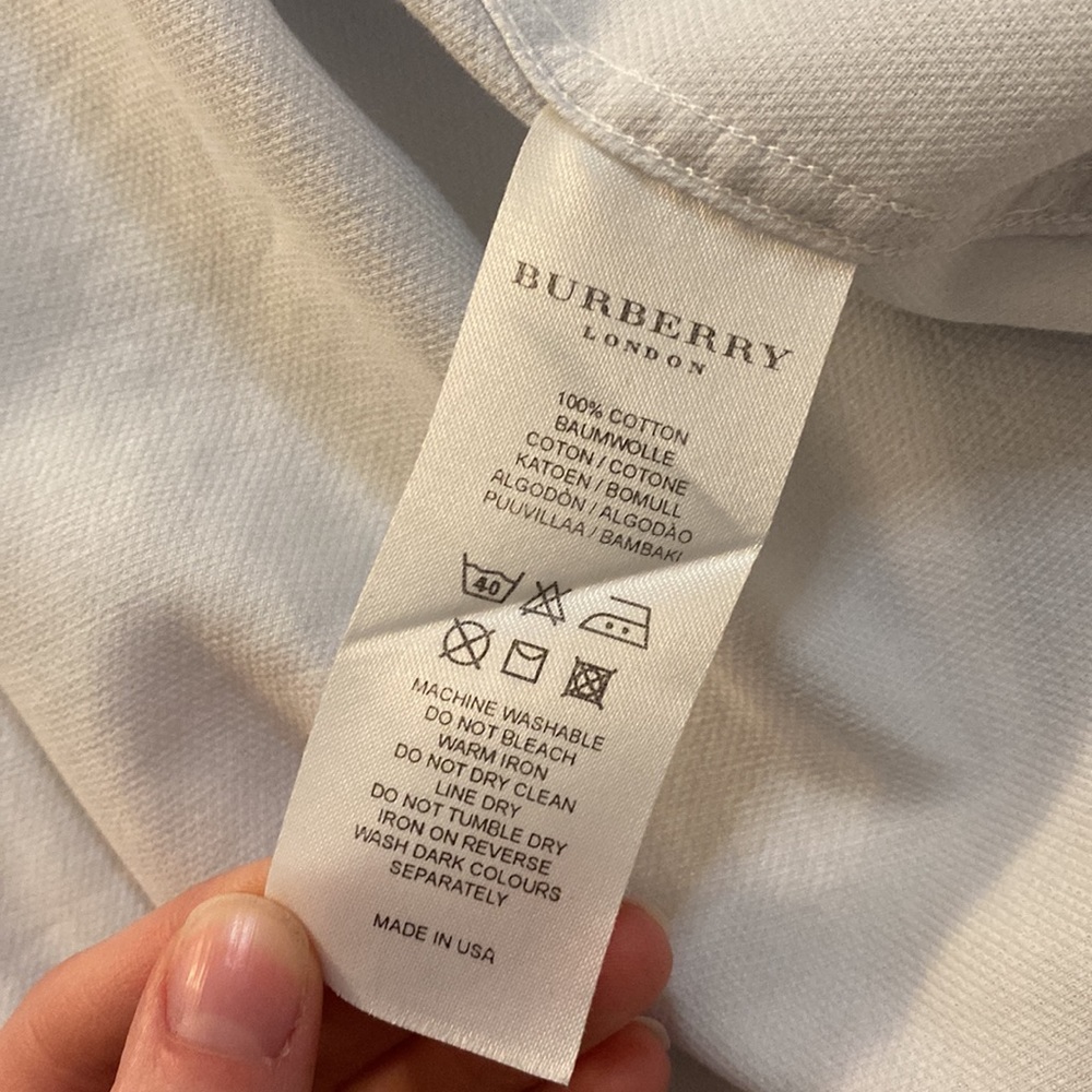 Authentic Burberry White Button Up! - image 4
